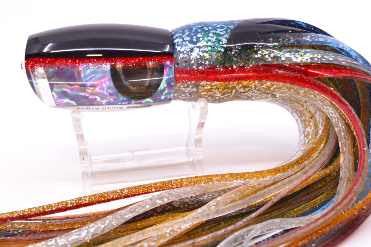 Moyes Lures Rainbow MOP Black-Red Back Taxi Eyes Small Argus 9