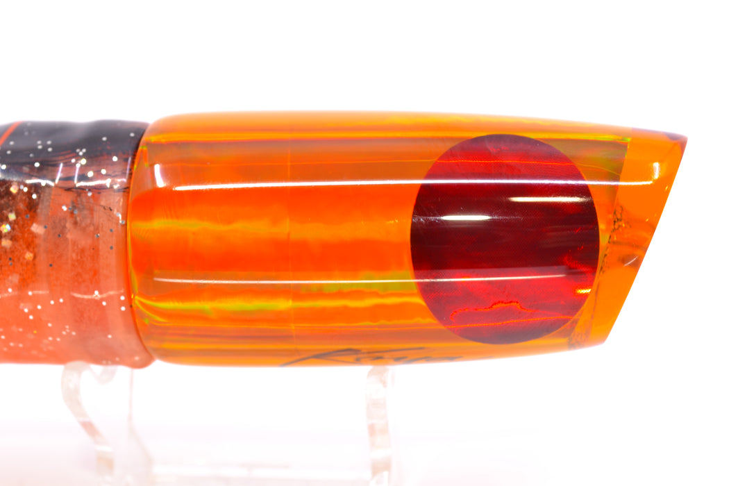 Koya Lures Amber Rainbow Red Eyes Small 614 10" 6oz Skirted Root Beer-Petrolero