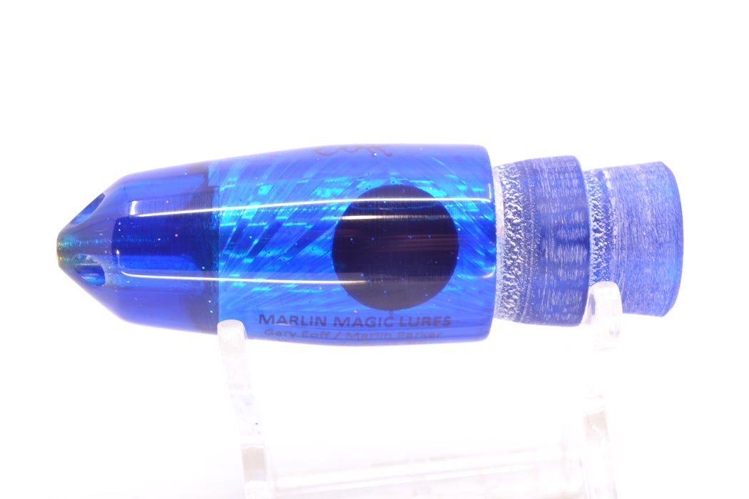Marlin Magic Lures Blue Starburst Red Eyes Infant Blue Jet 7" 4oz