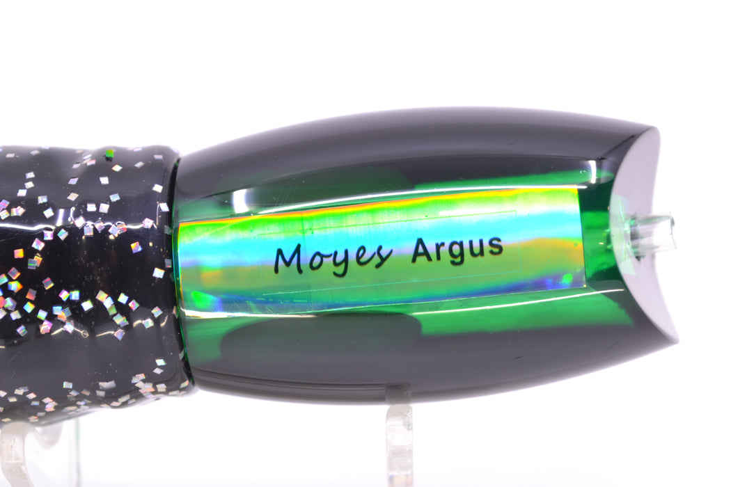 Moyes Lures Green MOP Black Back Medium Argus 12" 6.5oz Skirted Black/Green