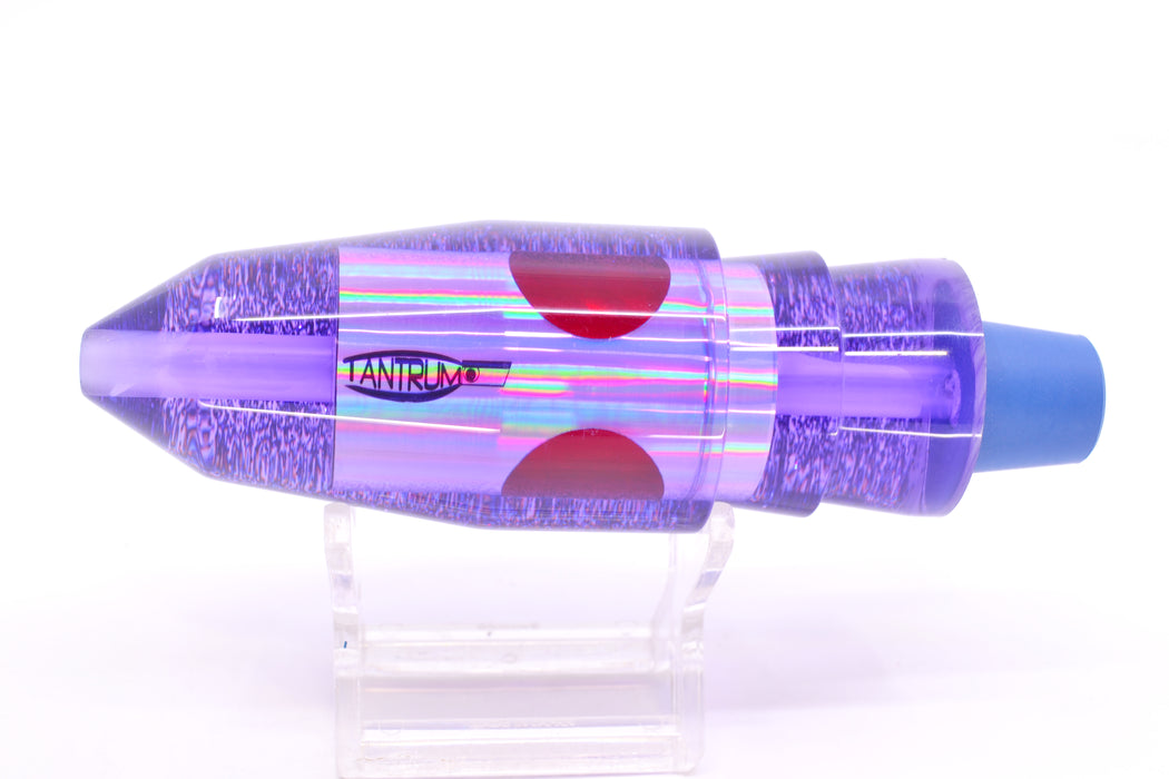 TANTRUM Lures Purple Rainbow Purple Glitter Back Red Eyes Large Bullet 12" 7.5oz GZE