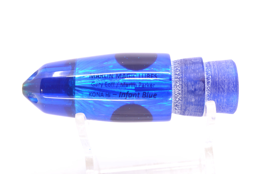 Marlin Magic Lures Blue Starburst Red Eyes Infant Blue Jet 7" 4oz