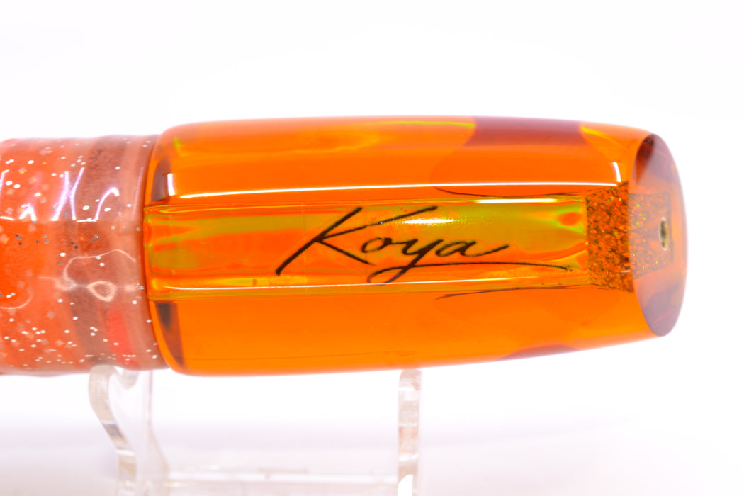 Koya Lures Amber Rainbow Red Eyes Small 614 10" 6oz Skirted Root Beer-Petrolero