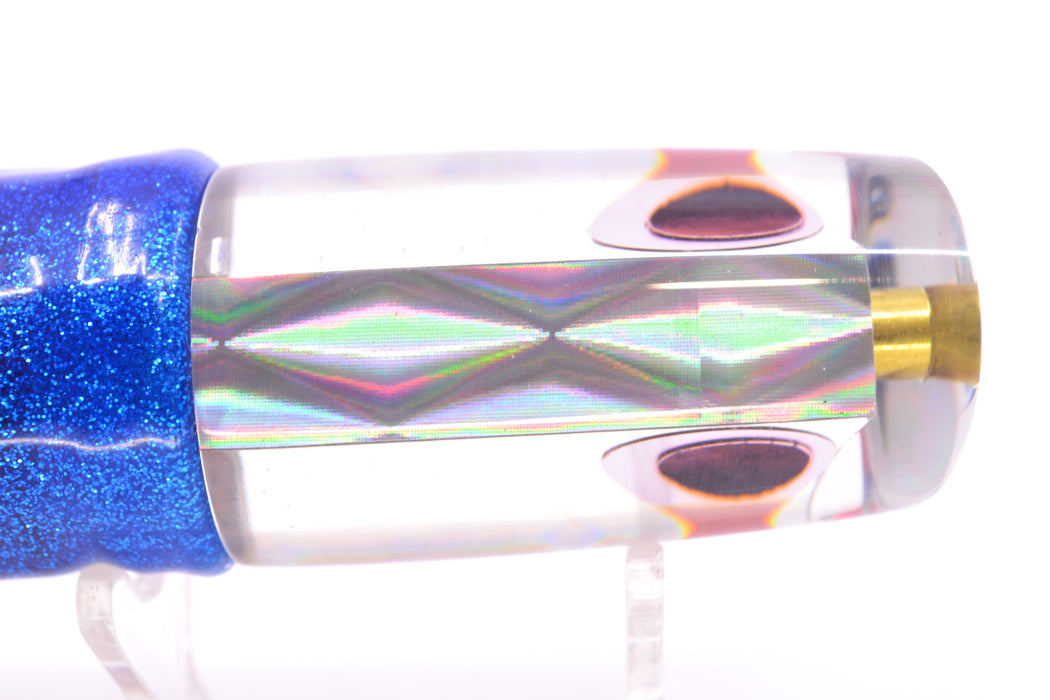 Koya Lures Silver Rainbow Diamond JP Small Lunger 10" 6oz Skirted Blue-Silver