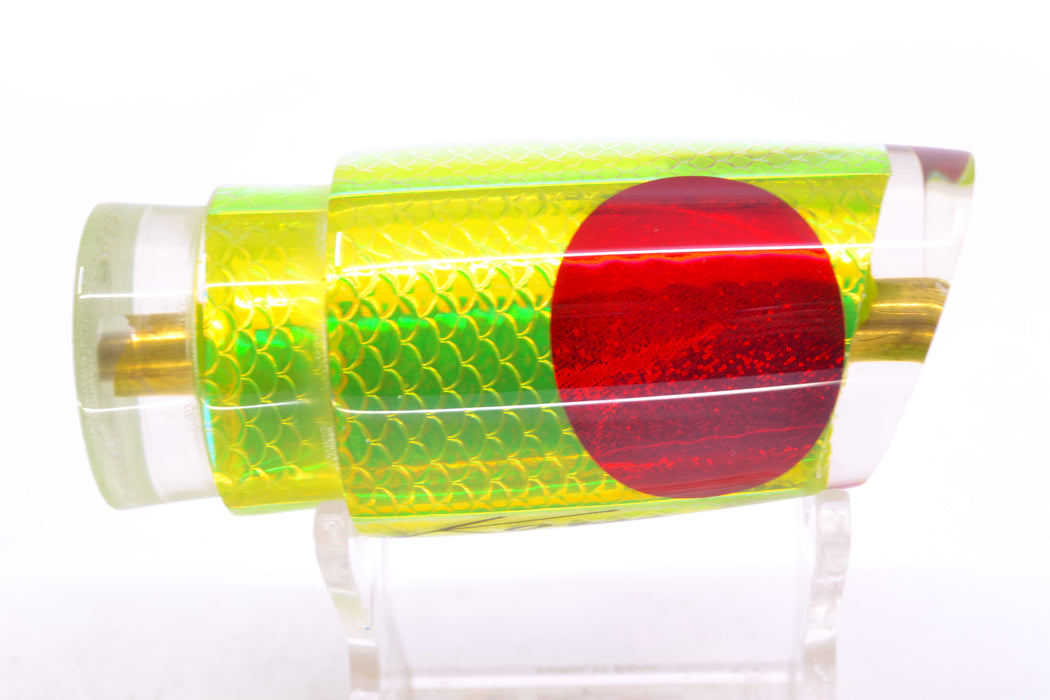 Koya Lures Lime Green Rainbow Scale Red Eyes 614 9" 3.5oz