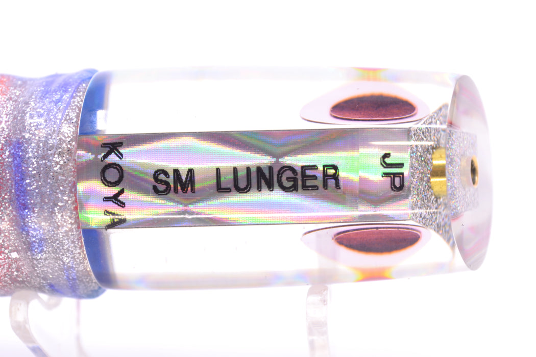 Koya Lures Silver Rainbow Diamond JP Small Lunger 10" 6oz Skirted Blue-Silver