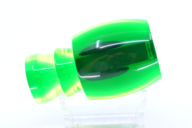 Moyes Lures Chartreuse MOP Green Back Taxi Eyes Large Secret 12" 3oz GZE