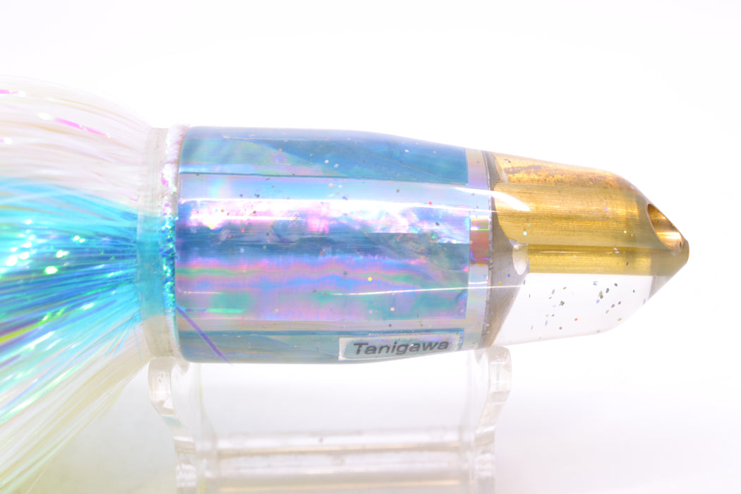 Tanigawa Lures Ice Blue MOP 2-Hole Bullet 9"+ 9oz EZ Flash Feathersword