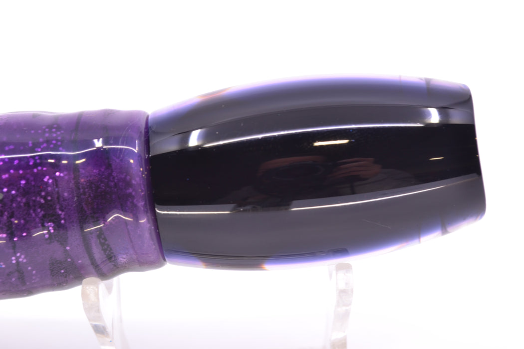 Moyes Lures Skipjack Paua-MOP Black-Purple Back Medium Argus 12" 6.5oz Skirted