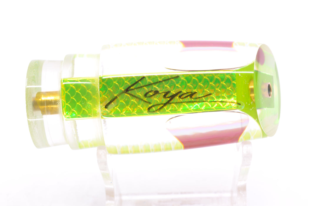Koya Lures Lime Green Rainbow Scale Red Eyes 614 9" 3.5oz