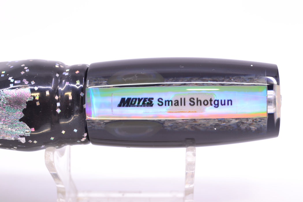 Moyes Lures S&P Black Back Taxi Eyes Small Shotgun 9" 4oz Skirted Black Aurora