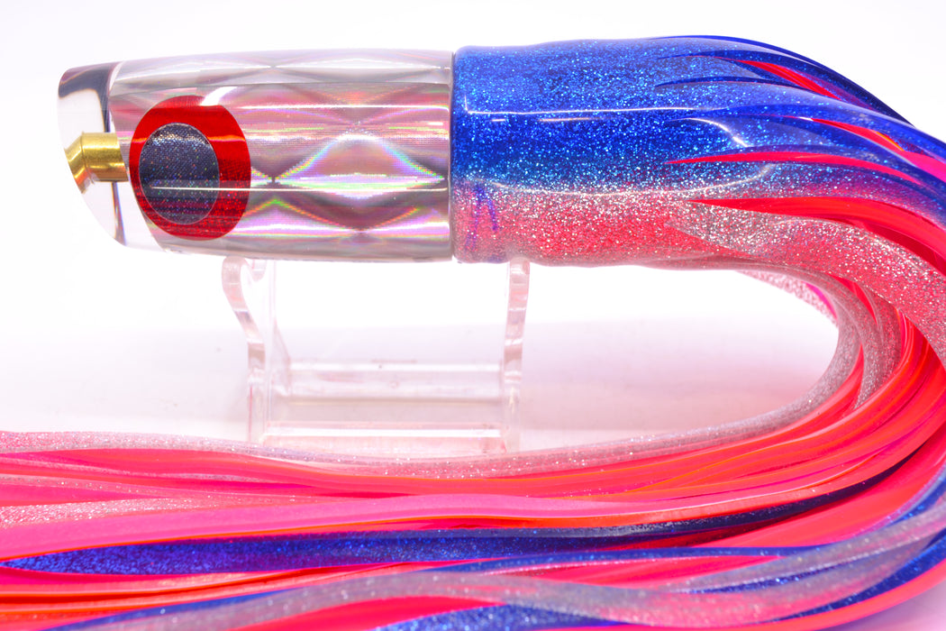 Koya Lures Silver Rainbow Diamond JP Small Lunger 10" 6oz Skirted Blue-Silver