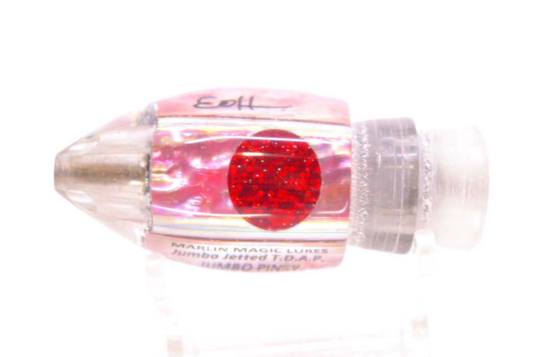Marlin Magic Lures Pink Awabi Shell Red Eyes Jumbo Jetted Teardrop AP Bullet 9" 4.4oz