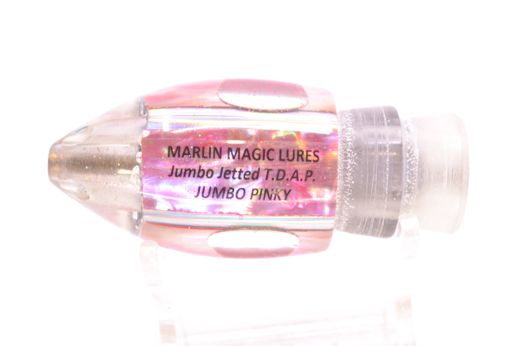 Marlin Magic Lures Pink Awabi Shell Red Eyes Jumbo Jetted Teardrop AP Bullet 9" 4.4oz