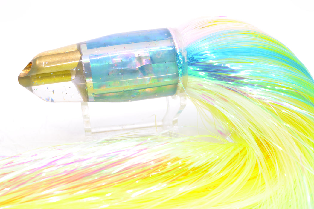 Tanigawa Lures Ice Blue MOP 2-Hole Bullet 9"+ 9oz EZ Flash Feathersword