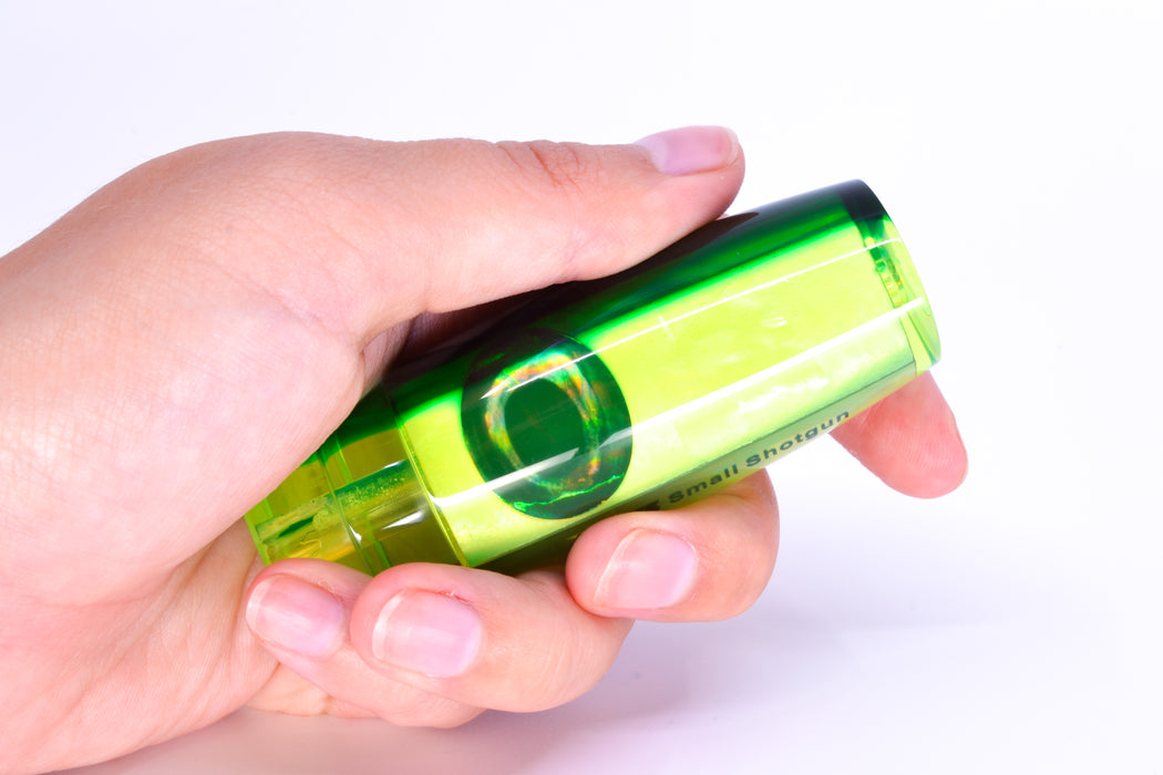 Moyes Lures Chartreuse MOP Green Back Taxi Eyes Small Shotgun 9" 2oz