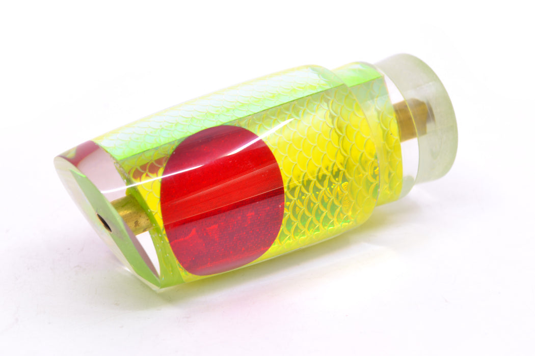 Koya Lures Lime Green Rainbow Scale Red Eyes 614 9" 3.5oz
