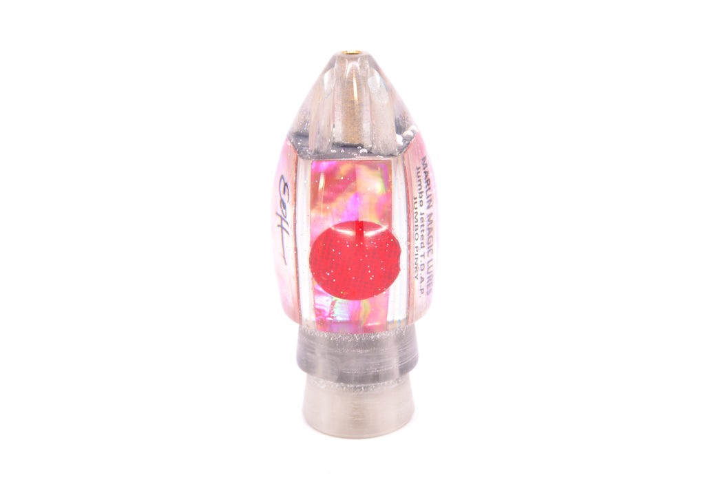 Marlin Magic Lures Pink Awabi Shell Red Eyes Jumbo Jetted Teardrop AP Bullet 9" 4.4oz