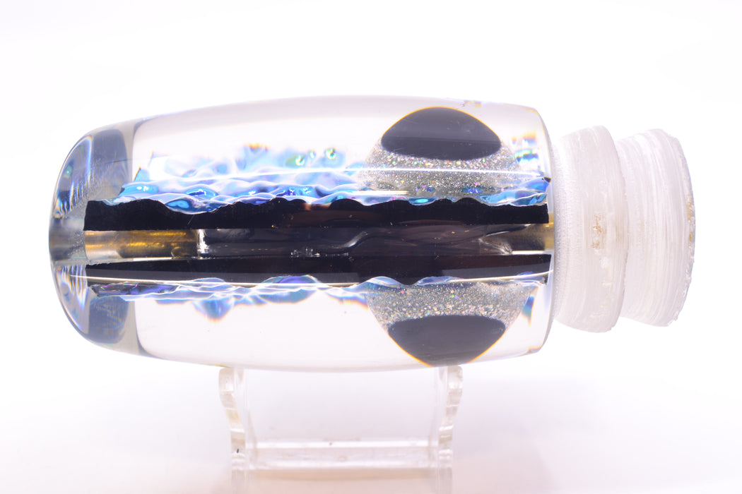 Coggin Lures Rainbow Dichro Black-Holo Eyes Tado Mauna Kea 45 14" 10oz