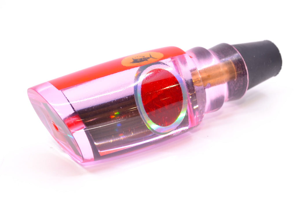 Aloha Lures Light Pink Mirrored Pink Rainbow Back Red Eyes Infant Smash Bait 10" 5oz