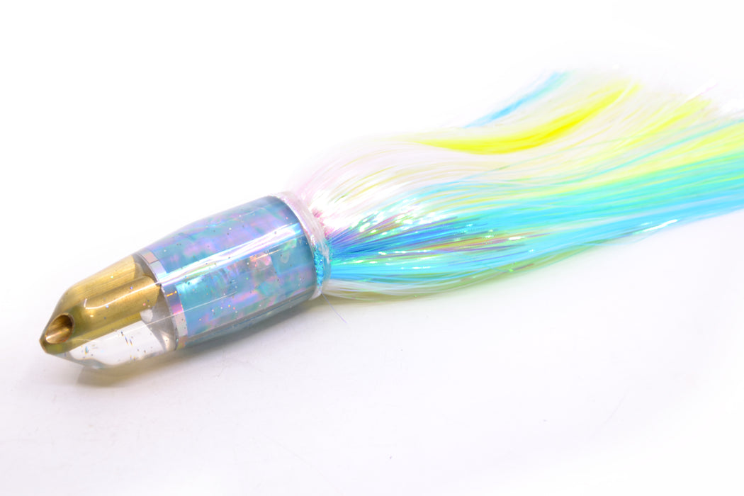 Tanigawa Lures Ice Blue MOP 2-Hole Bullet 9"+ 9oz EZ Flash Feathersword