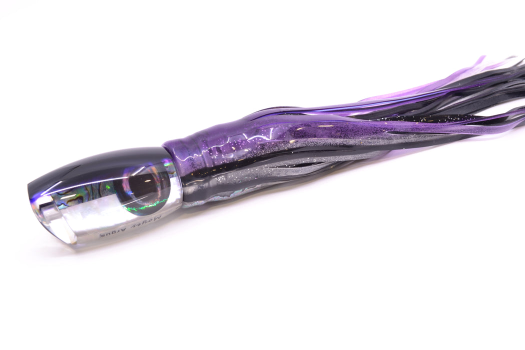 Moyes Lures Skipjack Paua-MOP Black-Purple Back Medium Argus 12" 6.5oz Skirted