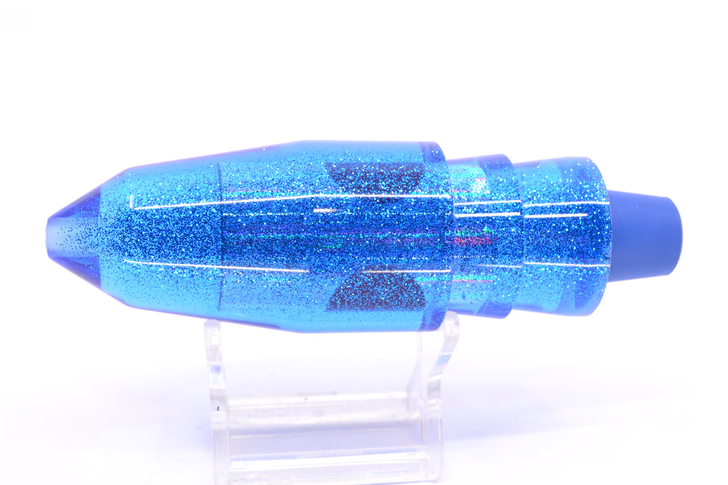 TANTRUM Lures Blue Rainbow Blue Glitter Back Red Eyes Large Bullet 12" 7.5oz GZE