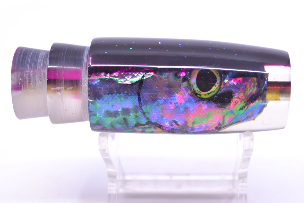 Ali'i Kai Lures Blue-Purple Abalone Fish Head Purple Back Small Hard Head 9" 2.2oz GZE