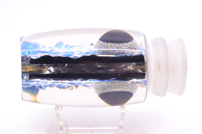 Coggin Lures Rainbow Dichro Black-Holo Eyes Tado Mauna Kea 45 14" 10oz