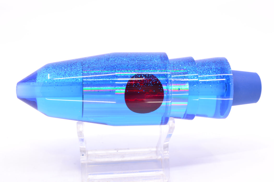 TANTRUM Lures Blue Rainbow Blue Glitter Back Red Eyes Large Bullet 12" 7.5oz GZE