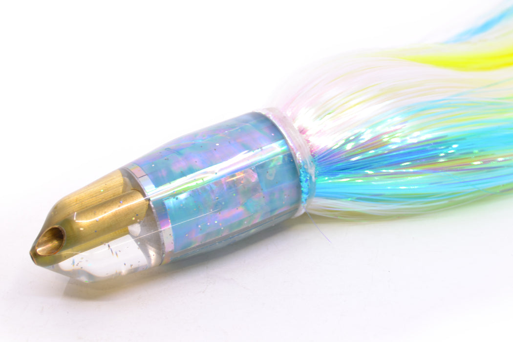 Tanigawa Lures Ice Blue MOP 2-Hole Bullet 9"+ 9oz EZ Flash Feathersword