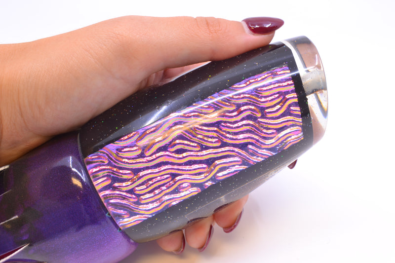 Marlin Magic Purple-Pink Lava Black Magic Super Dog 16" 17oz Fire Tailz Vinyl Grape Juice