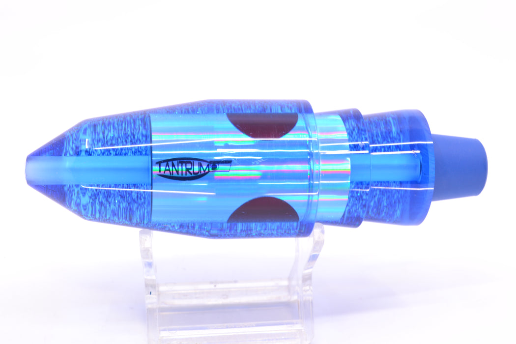 TANTRUM Lures Blue Rainbow Blue Glitter Back Red Eyes Large Bullet 12" 7.5oz GZE