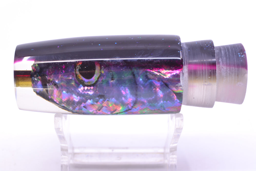 Ali'i Kai Lures Blue-Purple Abalone Fish Head Purple Back Small Hard Head 9" 2.2oz GZE