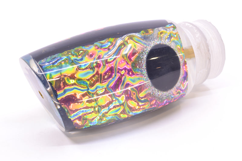 Coggin Lures Rainbow Dichro Black-Holo Eyes Tado Mauna Kea 45 14" 10oz