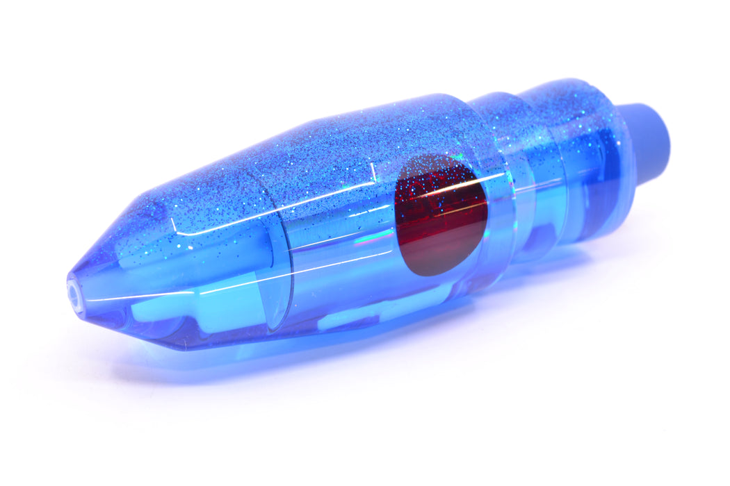 TANTRUM Lures Blue Rainbow Blue Glitter Back Red Eyes Large Bullet 12" 7.5oz GZE