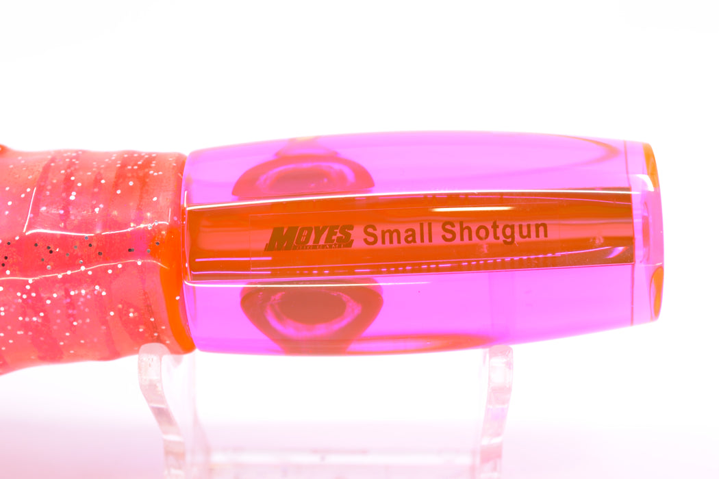 Moyes Lures Pink Mirrored Taxi Eyes Small Shotgun 9" 4oz Skirted Root Beer-Petrolero/Pink