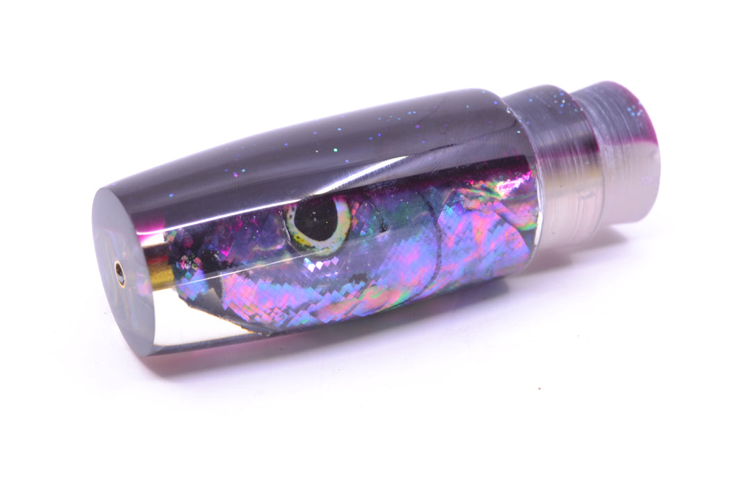 Ali'i Kai Lures Blue-Purple Abalone Fish Head Purple Back Small Hard Head 9" 2.2oz GZE