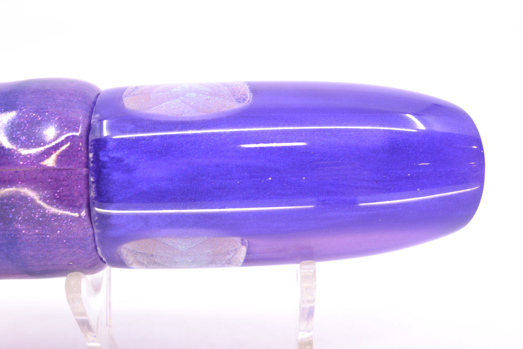 Joe Yee Lures by KEGZ Purple Pearl Jewel Eyes Sonny Boy 12" 5.7oz FT Vinyl Purple Eclipse