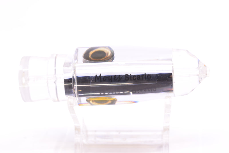 Moyes Lures Clear Mirrored Taxi Eyes Sicario Bullet 8" 4oz