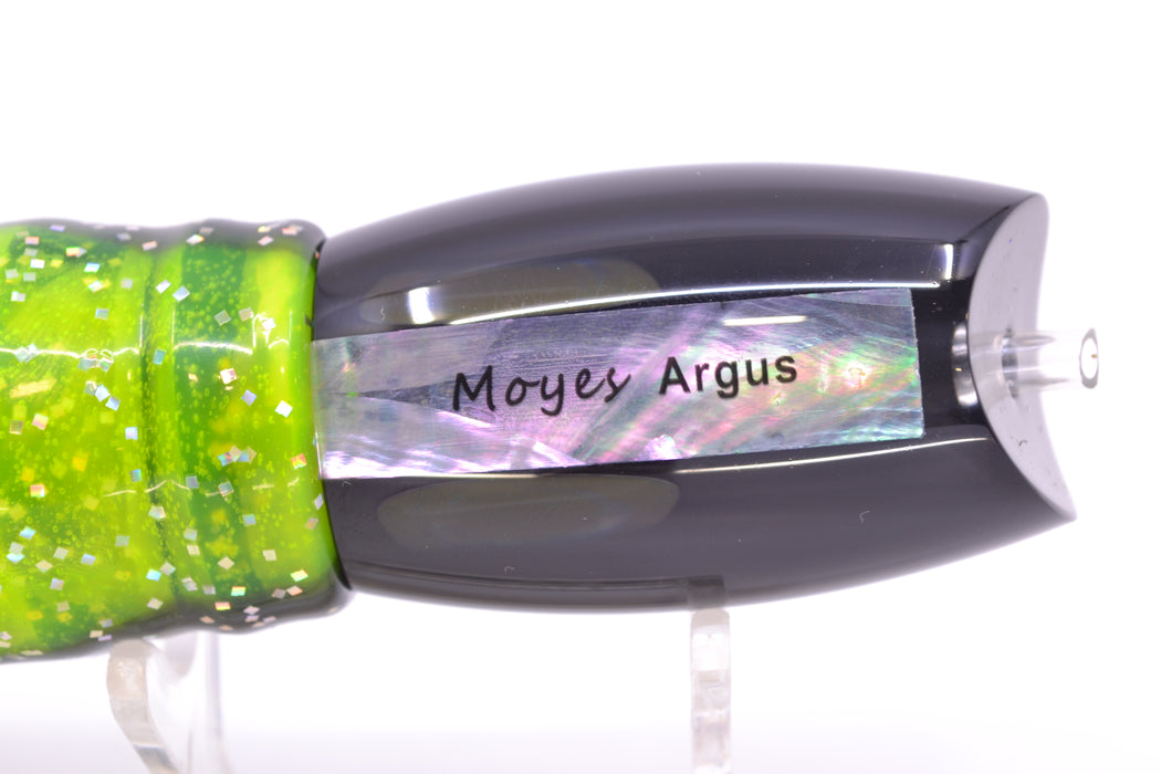 Moyes Lures Black Pearl Black Back Medium Argus 12" 6.5oz Skirted Magic Johnson