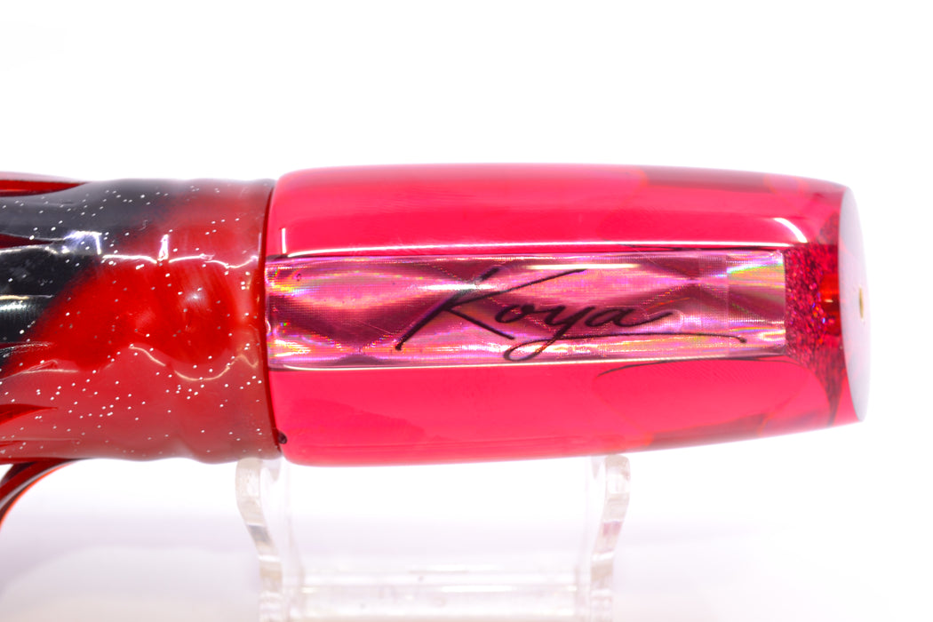 Koya Lures Red Rainbow Diamond Red Eyes Small 614 10" 6oz Skirted Black-Orange-Red GZE