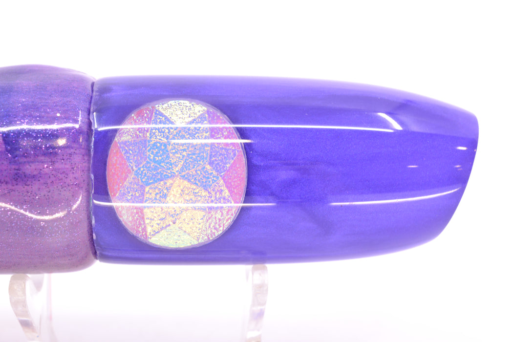 Joe Yee Lures by KEGZ Purple Pearl Jewel Eyes Sonny Boy 12" 5.7oz FT Vinyl Purple Eclipse