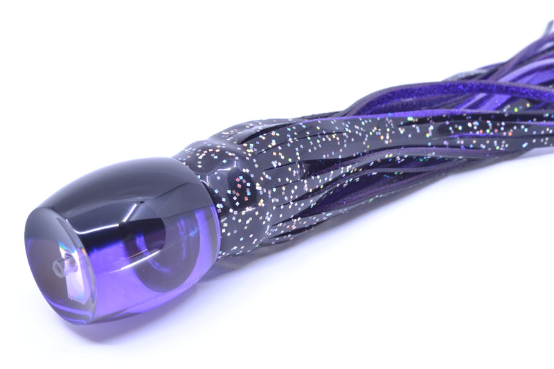 Moyes Lures Purple MOP Black Back Taxi Eyes Large Secret 12" 6.5oz Skirted Black/Purple
