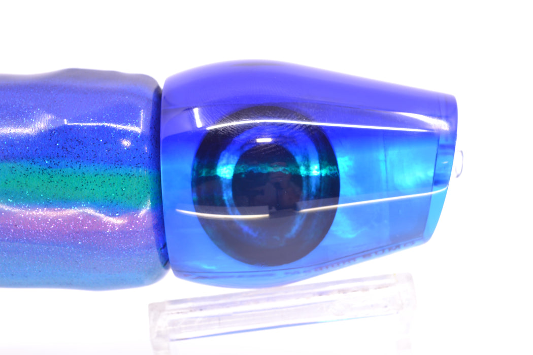 Moyes Lures Ice Blue MOP Blue Back Medium Sumo 12" 5.5oz FT Vinyl Blueberry GZE