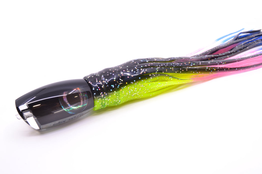 Moyes Lures Black Pearl Black Back Medium Argus 12" 6.5oz Skirted Magic Johnson