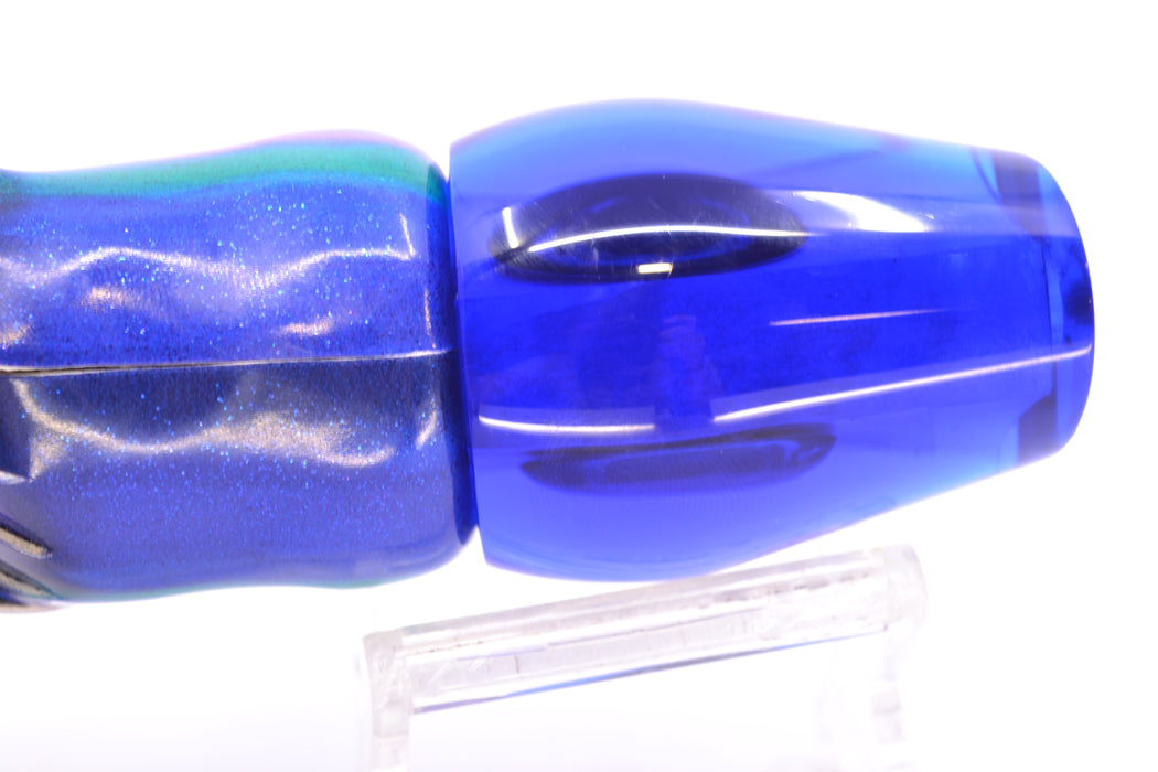 Moyes Lures Ice Blue MOP Blue Back Medium Sumo 12" 5.5oz FT Vinyl Blueberry GZE