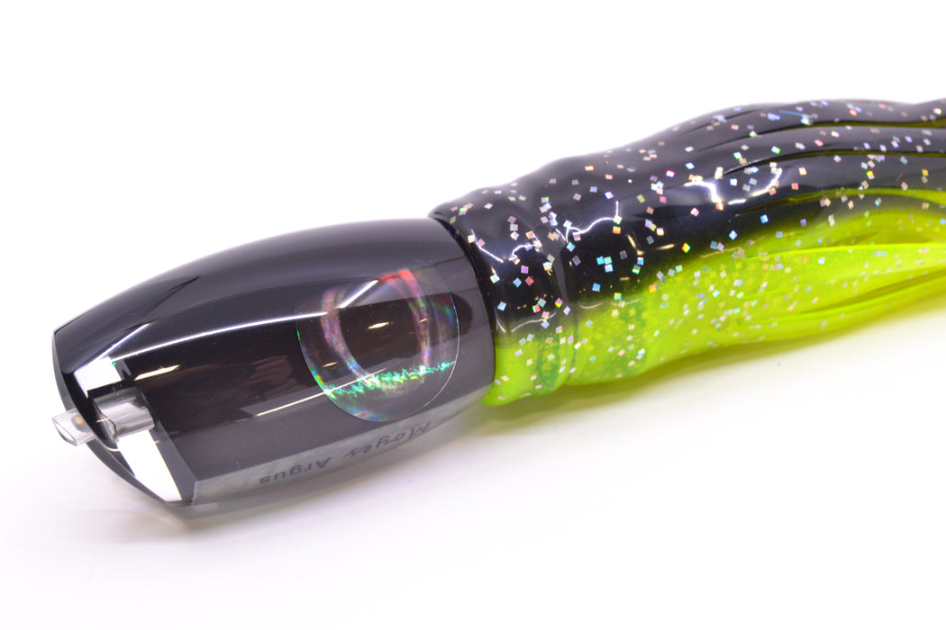 Moyes Lures Black Pearl Black Back Medium Argus 12" 6.5oz Skirted Magic Johnson