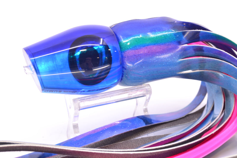 Moyes Lures Ice Blue MOP Blue Back Medium Sumo 12" 5.5oz FT Vinyl Blueberry