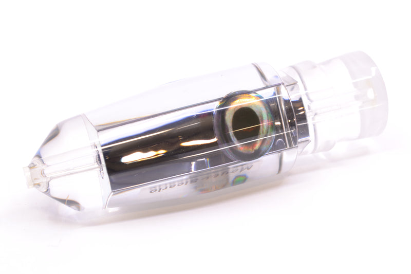 Moyes Lures Clear Mirrored Taxi Eyes Sicario Bullet 8" 4oz